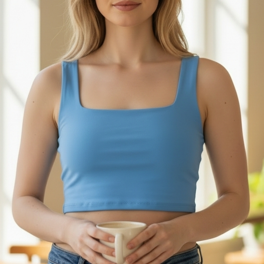CRZ YOGA Women Sports Bra Light Blue #BRA2